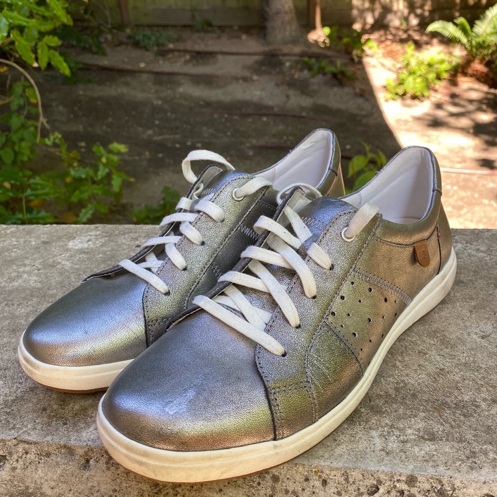 Joseph Seibel Metallic Silver Women's Sneaker 10